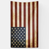 Vintag America Flag Banner (Vertikal)