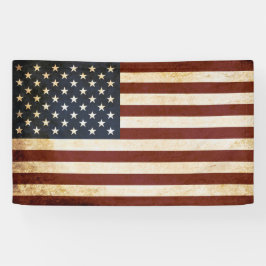 Vintag America Flag Banner