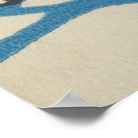 Vintag American Bulldog Illustration (1912) Poster (Ecke)