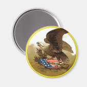 Vintag American Eagle Magnet (Vorderseite/Rückseite)
