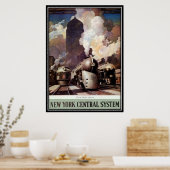 Vintag American Railway, USA - Poster (Küche)