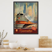 Vintag American Railway, USA - Poster (Küche)