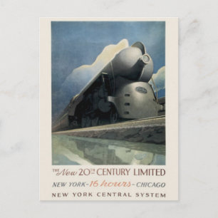 Vintag American Railway, USA - Postkarte