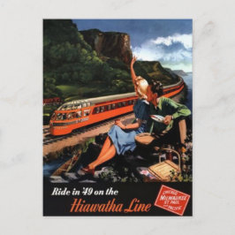 Vintag American Railway, USA - Postkarte