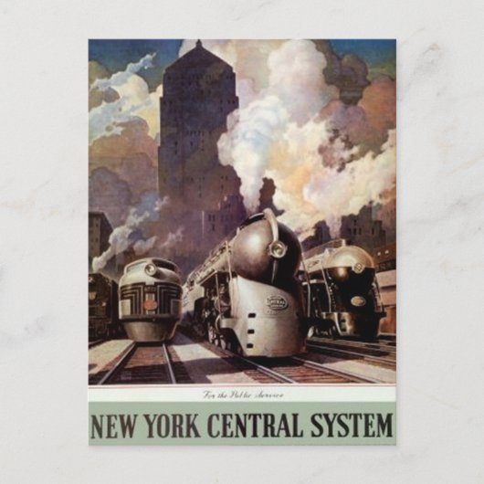 Vintag American Railway, USA - Postkarte (Vorderseite)