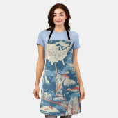 Vintag American Sehenswürdigkeit Pattern - Liberty Schürze (Getragen)