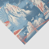 Vintag American Sehenswürdigkeit Pattern - Liberty Seidenpapier (Ausschnitt)
