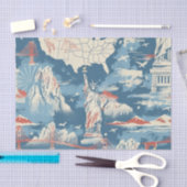 Vintag American Sehenswürdigkeit Pattern - Liberty Seidenpapier (Handwerk)