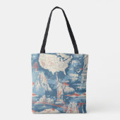 Vintag American Sehenswürdigkeit Pattern - Liberty Tasche (Rückseite)