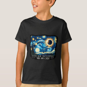 Vintag American Totality Starry Night Eclipse Sol T-Shirt