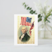 Vintag Americana George Washington (3) Postkarte (Stehend Vorderseite)