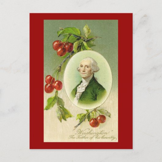 Vintag Americana George Washington (6) Postkarte (Vorderseite)