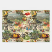 Vintag Americana Geschenkpapier Set (Vorderseite 2)