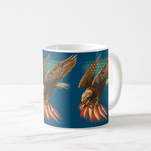 Vintag Americana Kaffeetasse (VorderseiteRechts)