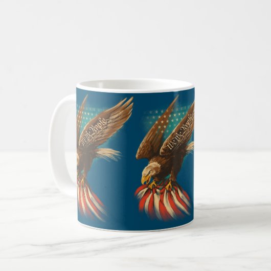 Vintag Americana Kaffeetasse (Vorderseite Links)