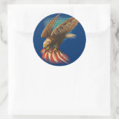 Vintag Americana Runder Aufkleber (Tasche)