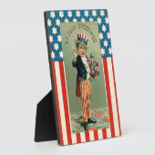 Vintag Amerikanische Unabhängigkeitstag Young Uncl Fotoplatte (Seite)