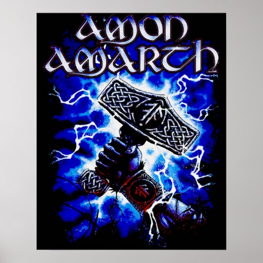 Vintag Amon Amarth Music Setup Offiziell Poster (Vorne)