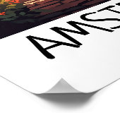 Vintag Amsterdam Niederlande Malerei Poster (Ecke)