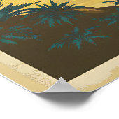 Vintag an der Küste Kaliforniens Poster (Ecke)