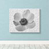 Vintag Anemone Canvas Print Leinwanddruck (Insitu (Holzboden))