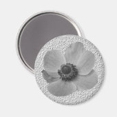Vintag Anemone Magnet (Vorderseite/Rückseite)