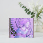 Vintag Angel Artwork Postkarte (Stehend Vorderseite)