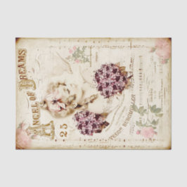 Vintag Angel Baby Musical Notes Seidenpapier