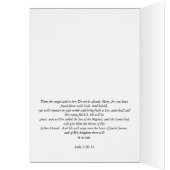Vintag Angel Christmas Card Bible Scripting Verse (Innen (Links))