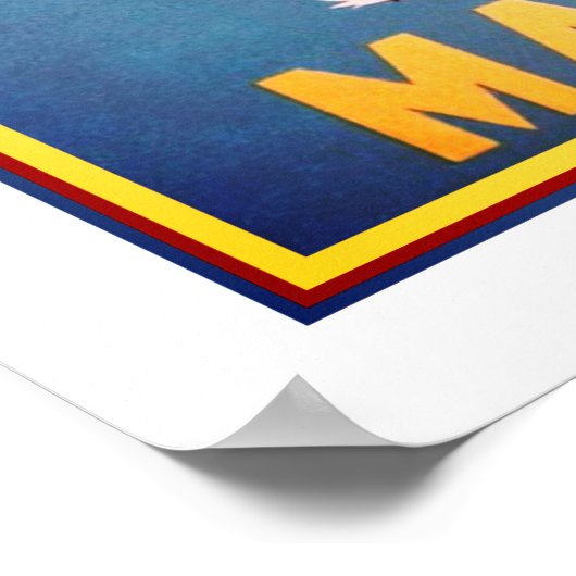 Vintag Angel/Devil Martini-Werbeplakat Poster (Ecke)