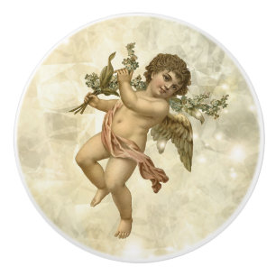 Vintag Angel Glittering Gold V1 ID136 Keramikknauf