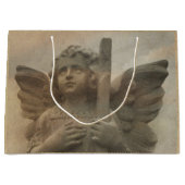 Vintag Angel Große Geschenktasche Geschenktüte (Vorderseite)
