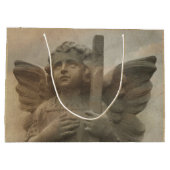 Vintag Angel Große Geschenktasche Geschenktüte (Rückseite)