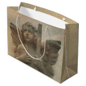 Vintag Angel Große Geschenktasche Geschenktüte (Rückseite Schrägansicht)
