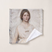 Vintag Angel Print - Abbott Handerson Thayer Badhandtuch Set (Waschlappen)