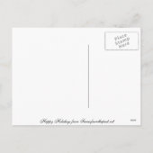 Vintag Angel Weihnachtsgrüße Feiertagspostkarte (Rückseite)