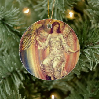 Vintag Angel Wings Keramik Ornament