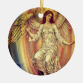 Vintag Angel Wings Keramik Ornament (Vorne)