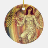 Vintag Angel Wings Keramik Ornament (Hinten)