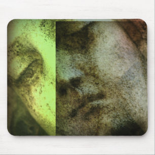 Vintag Angelic Statue Face Grunge Mouse Pad Mousepad