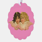 Vintag Angels Paper Ornament Card (Links)