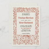 Vintag Angels Rahmen Hochzeitseinladung Einladung (Vorne/Hinten)