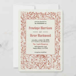 Vintag Angels Rahmen Hochzeitseinladung Einladung