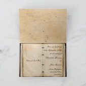 Vintag Ankündigung Datum freihalten (Innenseite)