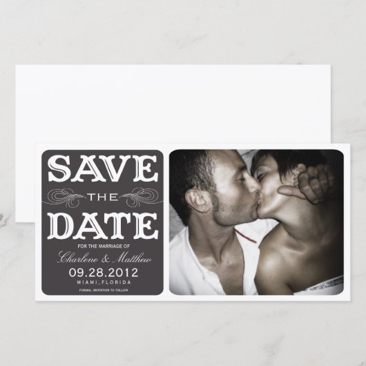 VINTAG | Ankündigung Datum freihalten (Vorne/Hinten)