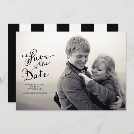 Vintag Ankündigung Datum freihalten (Vorne/Hinten)