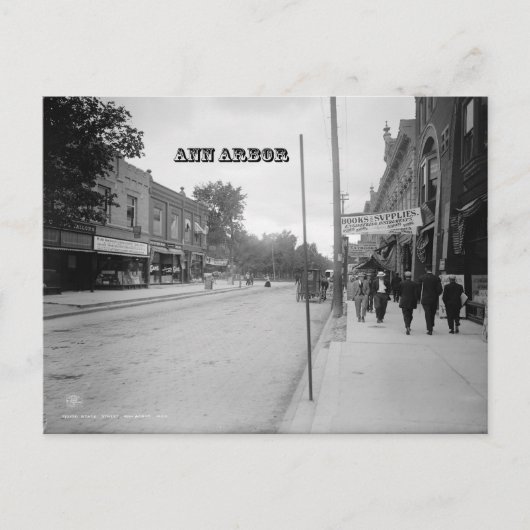Vintag Ann Arbor Postkarte (Vorderseite)