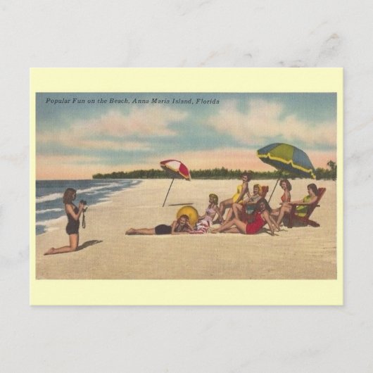 Vintag Anna Maria Island Florida Postcard Postkarte (Vorderseite)