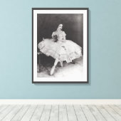 VINTAG ANNA PAVLOV BALLERINA GISELLE BALLETTDRUCKE LEINWANDDRUCK (Insitu (Holzboden))
