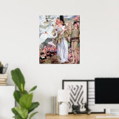 Vintag Anne Anderson Swan Princess Poster (Heimbüro)